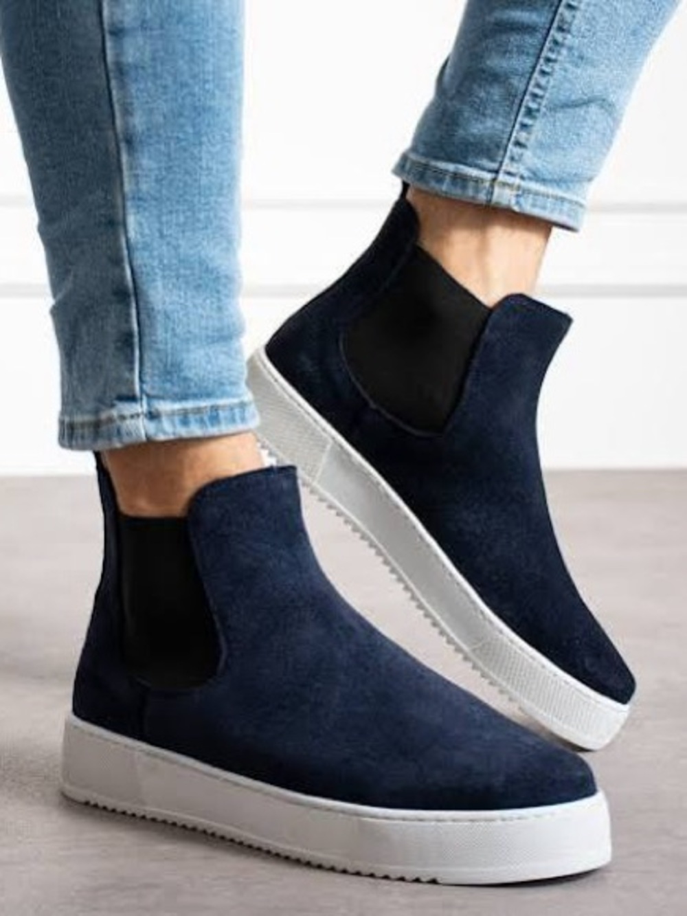Sam Edelman Margot Slip-On Sneakers boots - Navy